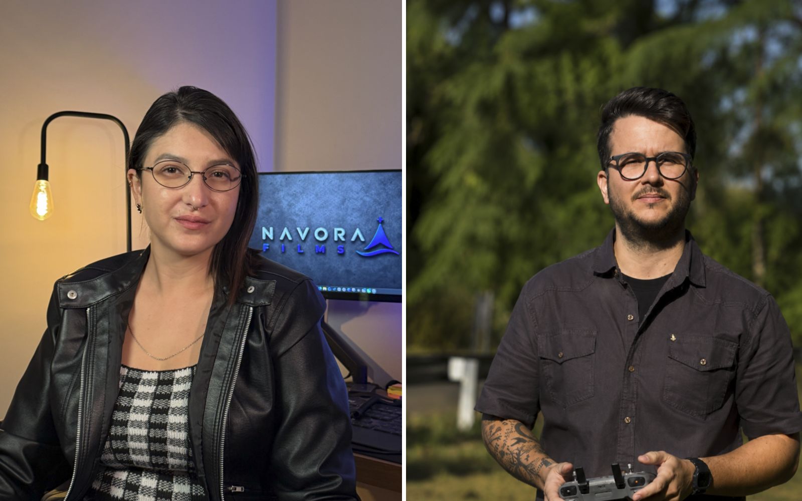 Giovana e Jean, profissionais por trás da NAVORA Films